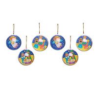 Baker Ross Kits Bolas Belén para colorear (Pack de 8) para manualidades y decoraciones navideñas (Paquete de 2)