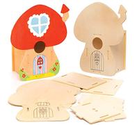 Baker Ross Kits Casitas Hada de Madera para Pájaros Paquete de 2