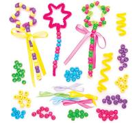 Baker Ross Kits Cuentas Varita Mágica - Actividad de manualidades infantiles de Pascua para decorar y jugar (Paquete de 5)