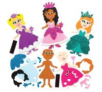 Baker Ross Kits de Imanes Princesa (paquete de 8) ideales para arte y manualidades para niños