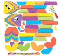 Baker Ross Kits de Mezcla y Combinación de Pez AT918 (paquete de 6) para proyectos de arte y manualidades para niños, surtidos