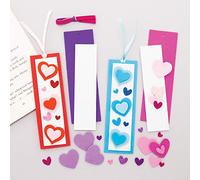 Baker Ross Kits Marcapáginas Corazón Combinables Set para niños (paquete de 8)