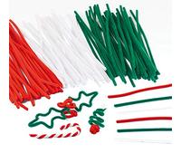 Baker Ross Limpiadores de Pipa de Navidad - Materiales creativos para niños, manualidades y decoraciones (paquete de 100)