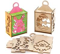 Baker Ross Linternas de Madera - Paquete de 3, Manualidades de Pascua para Niños (AX805)