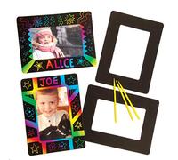 Baker Ross Marcos de Cartulina Rascable (Paquete de 8) Manualidades infantiles decorativas