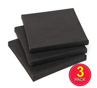 Baker Ross Mini Lienzos Negros (paquete de 3) lienzos perfectos para pintura, trabajos de artistas, artes y manualidades
