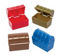 Baker Ross- Minicofres del tesoro en varios colores (Pack de 8) - Perfectos para juegos en fiestas temáticas de piratas