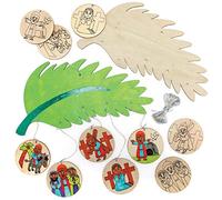 Baker Ross Móviles de Madera de la Semana Santa - Paquete de 2, Manualidades Cristianas de Pascua para Niños (AX778)