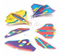 Baker Ross O48A Mini Planeadores Cohete (Paquete de 12) Juguetes para niños, Bolsas de Fiesta, Juegos y premios