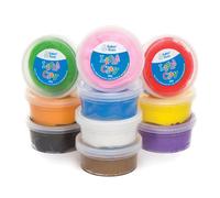 Baker Ross Pack ahorro de arcilla ligera perfecta para decoraciones y manualidades infantiles (juego de 10 botes).