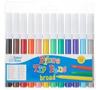 Baker Ross Pack ahorro de rotuladores marcadores de punta gruesa que los niños pueden usar para dibujar y colorear diseños y manualidades (pack de 12).