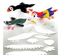 Baker Ross Pájaros Planeadores para Colorear, Juguetes voladores para niños (paquete de 10)