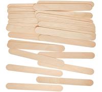 Baker Ross Palitos de Madera Jumbo - Pack de 80, Palitos de Chupetín para Manualidades, Multiusos