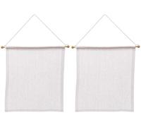 Baker Ross Pancartas de Lona para Decorar, Personalizar y exhibir (Pack de 2)