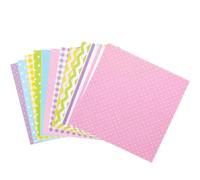 Baker Ross Papel Impreso de Colores Pastel - Paquete de 48, Papel para Manualidades para Niños (FC671)
