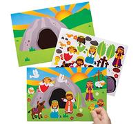 Baker Ross Pegatinas con Escenas de la Semana Santa - Paquete de 5, Pegatinas para Niños (AT581)