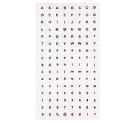 Baker Ross Pegatinas transparentes de letras y números (Paquete de 1000) Para decorar manualidades infantiles