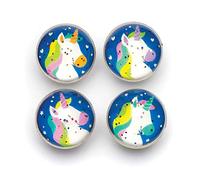 Baker Ross Pelotas de goma de unicornios de colores con purpurina para niños - Perfectos para bolsas sorpresa de fiestas infantiles (pack de 8)