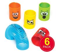 Baker Ross Pequeños muelles con caras divertidas (Pack de 6)