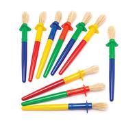 Baker Ross- Pinceles Gruesos (Pack de 12), Fáciles de Usar y sin Gotas de Pintura en Las Manos