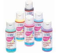 Baker Ross Pintura Acrílica para Verter en Colores de Unicornio - Paquete de 6, Pintura para Niños (FC326)