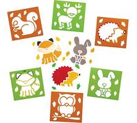 Baker Ross Plantillas Animales del bosque (Paquete de 6) - Artes y manualidades para niños