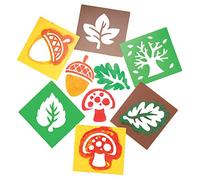 Baker Ross Plantillas de Otoño (paquete de 6) manualidades y decoraciones de otoño para niños