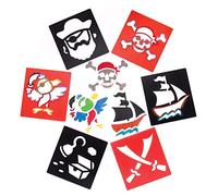 Baker Ross Plantillas de piratas (pack de 6) para manualidades infantiles
