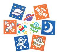 Baker Ross- Plantillas del Sistema Solar (Pack de 6) para manualidades infantiles