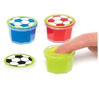 Baker Ross Plastilina sonora con motivos de fútbol para niños - Perfecta para bolsas sorpresa o como regalo para niños (pack de 6).