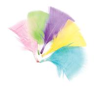 Baker Ross Plumas de color pastel para manualidades y decoraciones infantiles creativas (pack de 120), Multicolor