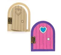 Baker Ross Puertas de Madera para Hadas (Paquete de 4) Manualidades infantiles