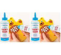 Baker Ross Super Pegamento Trasparente (botella de 120 ml) pegamento lavable, ideal para suministros de manualidades para niños (Paquete de 2)