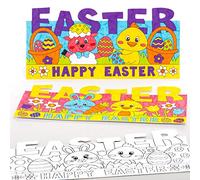 Baker Ross Tarjetas de Pascua para Colorear - Paquete de 10, Tarjetas para Niños (AT533)