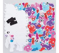 Baker Ross Unicornio de espuma imanes para manualidades, 8 unidades, imanes para el día de San Valentín para niños (FC420)