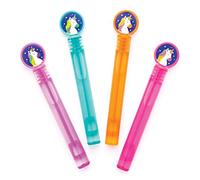 Baker Ross- Varitas mágicas para hacer pompas de jabón de unicornio que se pueden tocar en envases de colores variados (Pack de 8), ideales para bolsas sorpresa y regalos