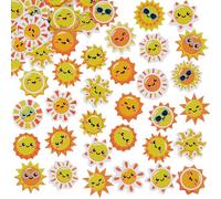 Baker Ross VC141 Sunshine Foam Stickers - Pack de 120, Pegatinas para manualidades Sol Feliz