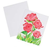 Baker Ross VC195 Papel Lienzo Texturado 280gsm - Pack de 10, Hojas de Lienzo para Arte