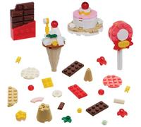 Baker Ross VC228 Kit de ladrillos de construcción Sweet Treats - Lote de 4, Mini modelos de ladrillos Sweet Treat
