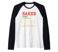 Baker Sustantivo Alguien Que Hace conjeturas de precisión Camiseta Manga Raglan