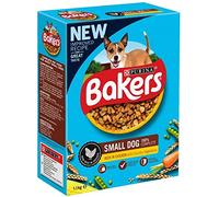 Bakers 2 x Alimentos secos para perros pequeños ricos en pollo con verduras de campo, 1,1 kg