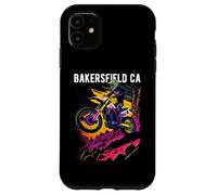 Bakersfield CA Motocross Dirt Bike Diseño de Motocicleta Carcasa para iPhone 11