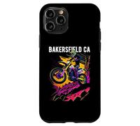 Bakersfield CA Motocross Dirt Bike Diseño de Motocicleta Carcasa para iPhone 11 Pro