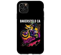 Bakersfield CA Motocross Dirt Bike Diseño de Motocicleta Carcasa para iPhone 11 Pro MAX