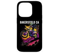 Bakersfield CA Motocross Dirt Bike Diseño de Motocicleta Carcasa para iPhone 14 Pro
