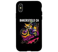 Bakersfield CA Motocross Dirt Bike Diseño de Motocicleta Carcasa para iPhone X/XS