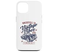 Bakersfield CA Vintage Vibes - Coche clásico, diseño Desgastado Carcasa para iPhone 13