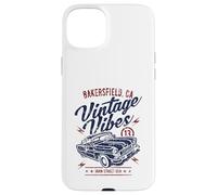 Bakersfield CA Vintage Vibes - Coche clásico, diseño Desgastado Carcasa para iPhone 15 Plus