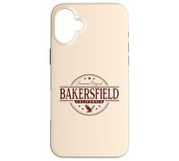Bakersfield California - Etiqueta Bakersfield CA Carcasa para iPhone 16 Plus