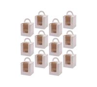 Bakery Boxes Cake Packaging Box Odorless Transparent Part Design Weddings Birthday Parties 24Pcs